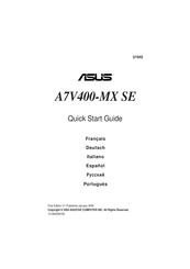 Asus A7V400-MX SE Guia De Inicio Rapido