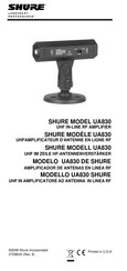 Shure UA830 Manual De Instrucciones