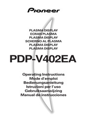 Pioneer PDP-V402EA Manual De Instrucciones