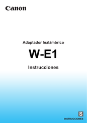 Canon W-E1 Instrucciones