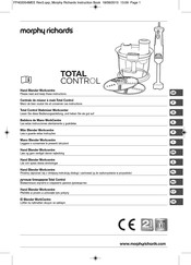 Morphy Richards TOTAL CONTROL WorkCentre Manual De Instrucciones