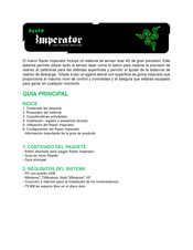 Razer Imperator Manual De Instrucciones