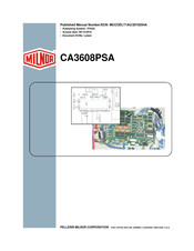 Milnor CA3608PSA Manual De Instrucciones