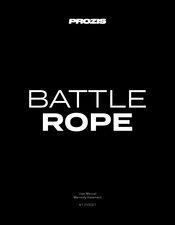 PROZIS BATTLE ROPE Manual Del Usuario