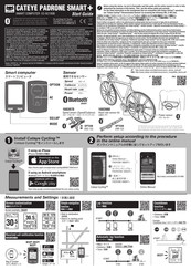 Cateye PADRONE SMART+ CC-SC100B Manual De Instrucciones