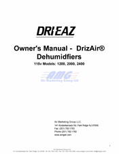 Dri-Eaz DrizAir 1200 El Manual Del Propietario