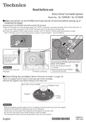 Technics SL-1200GR Manual Del Usuario