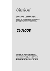 Clarion CJ-7100E Manual De Instrucciones Y De Instalación