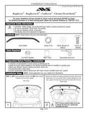 AVS Chrome Hood Shield Instrucciones De Instalación