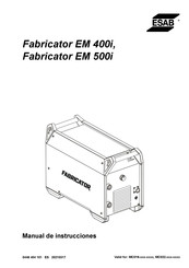 ESAB Fabricator EM 400i Manual De Instrucciones