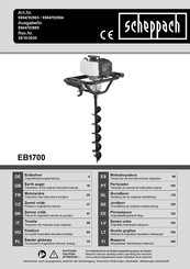 Scheppach EB1700 Traducción De Las Instrucciones Originales