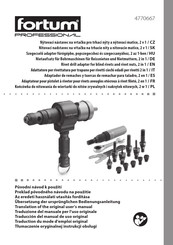 Fortum Proffesional 4770667 Traducción Del Manual De Uso Original