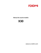 Roidmi X30 Manual De Usuario