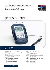 Tintometer Lovibond SD 305 pH/ORP Manual De Instrucciones