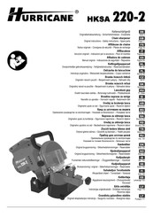 Hurricane HKSA 220-2 Manual Original – Indicaciones De Seguridad – Repuestos