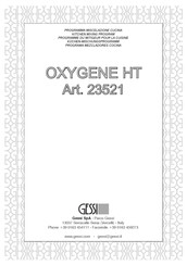 Gessi OXYGENE HT 23521 Instrucciones De Montaje