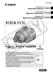 Canon HV30 Manual De Instrucciones