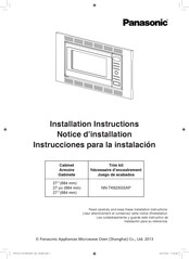 Panasonic NN-TK623GSAP Instrucciones Para La Instalación