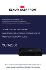 Elnur Gabarron CCN-2000 Instrucciones De Instalacion Y Uso