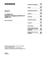 Siemens SIMATIC ET 200SP HA Manual De Producto