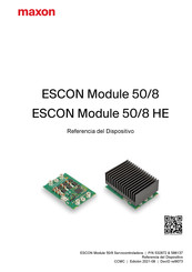 Maxon ESCON 50/8 Manual De Instrucciones