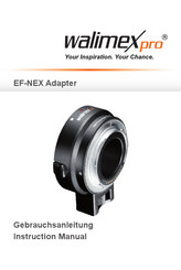 Walimex Pro EF-NEX Manual De Instrucciones