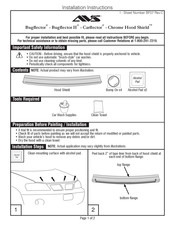 AVS Chrome Hood Shield Instrucciones De Instalación