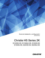 Christie D16HD-HS Guia De Instalacion Y Configuración