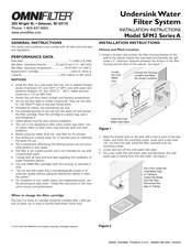 Omnifilter SFM2 Instrucciones De Instalación