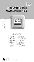 OJ Electronics OWD5-1999 Manual De Instrucciones