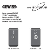 Gewiss PLAYBUS Serie Manual De Instrucciones