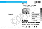 Canon PowerShot A560 Guia Del Usuario