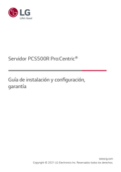 LG Pro:Centric PCS500R Guía De Instalación Y Configuración, Garantía