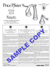 Price Pfister Falsetto 49 Serie Manual Del Usuario