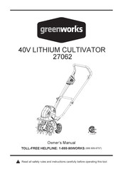 GreenWorks 27062 Manual De Instrucciones