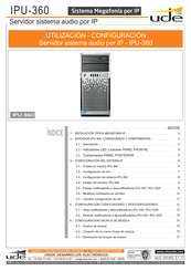 UDE IPU-360 Utilización - Configuración