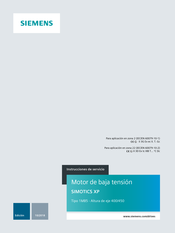 Siemens SIMOTICS XP Instrucciones De Servicio
