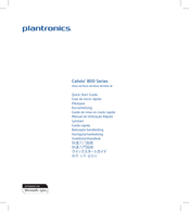 Plantronics Calisto 800 Serie Guida Rapida