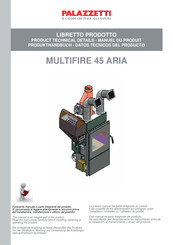 Palazzetti MULTIFIRE 45 ARIA Datos Técnicos Del Producto