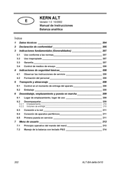 KERN ALT 160-5D Manual De Instrucciones