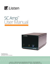 Listen SC Amp Manual Del Usuario