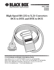 Black Box RS-232 Manual De Instrucciones