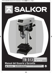 SALKOR TB 513 Manual Del Usuario Y Garantía