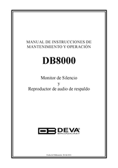 DEVA Broadcast DB8000 Manual De Instrucciones