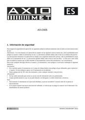 Axio MET AX-C605 Manual De Instrucciones