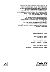 DAB K 36/200 Instrucciones Para La Instalación Y El Mantenimiento