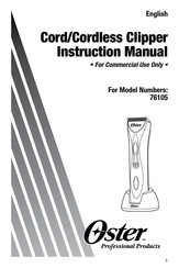 Oster 76105 Manual De Instrucciones