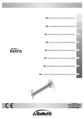 Galletti estro RE Manual De Instrucciones