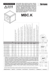 Harmann MBC.K 315/3800S Instrucciones De Montaje