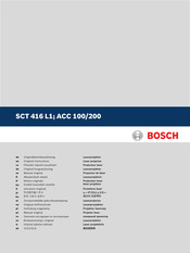 Bosch SCT 416 L1 Manual Original